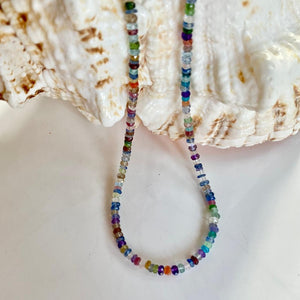 MIXED GEM NECKLACE - RAINBOW