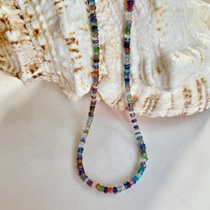 MIXED GEM NECKLACE - RAINBOW