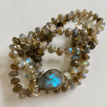 Load image into Gallery viewer, LONG LABRADORITE NECKLACE - SHIMMY
