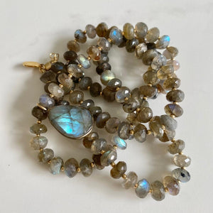 LONG LABRADORITE NECKLACE - SHIMMY