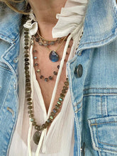 Load image into Gallery viewer, LONG LABRADORITE NECKLACE - SHIMMY
