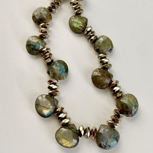 LABRADORITE DROP NECKLACE - DAYONARA