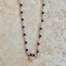 Load image into Gallery viewer, LAPIS HEART NECKLACE - CORAZON
