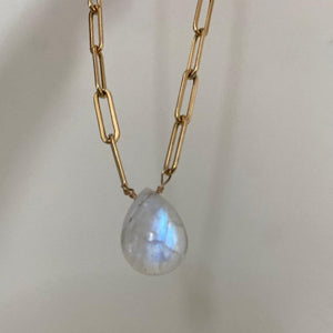 MOONSTONE GOLD NECKLACE - LORNA