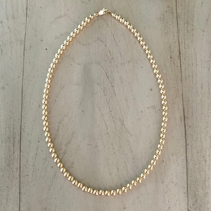 GOLD BEADS NECKLACE